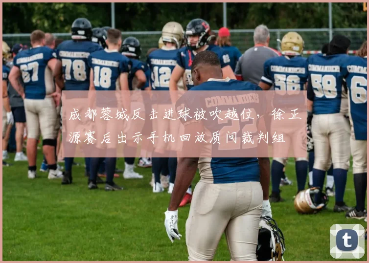 成都蓉城反击进球被吹越位,徐正源赛后出示手机回放质问裁判组